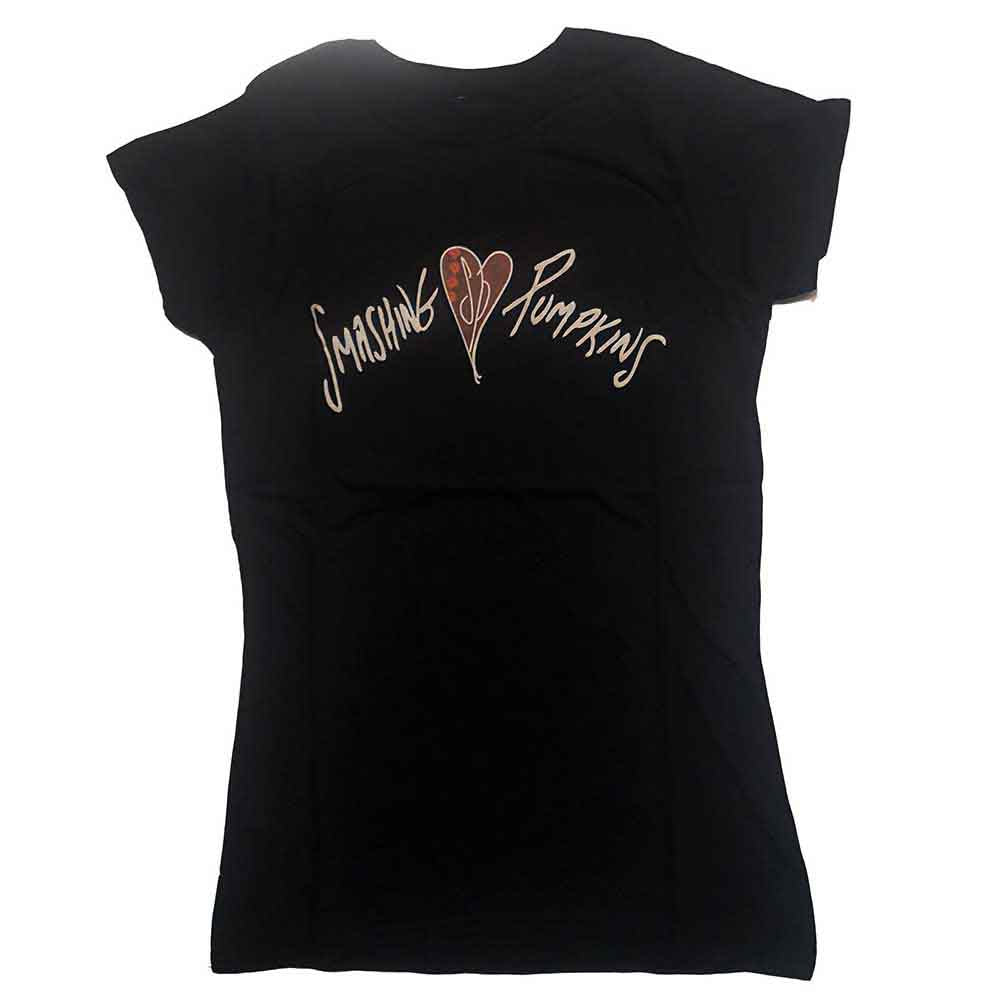 The Smashing Pumpkins Gish Heart Womens T Shirt Black Officially Licensed