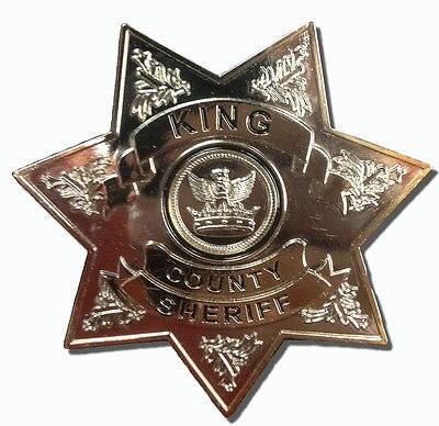 The Walking Dead King County Sheriff Metal Badge