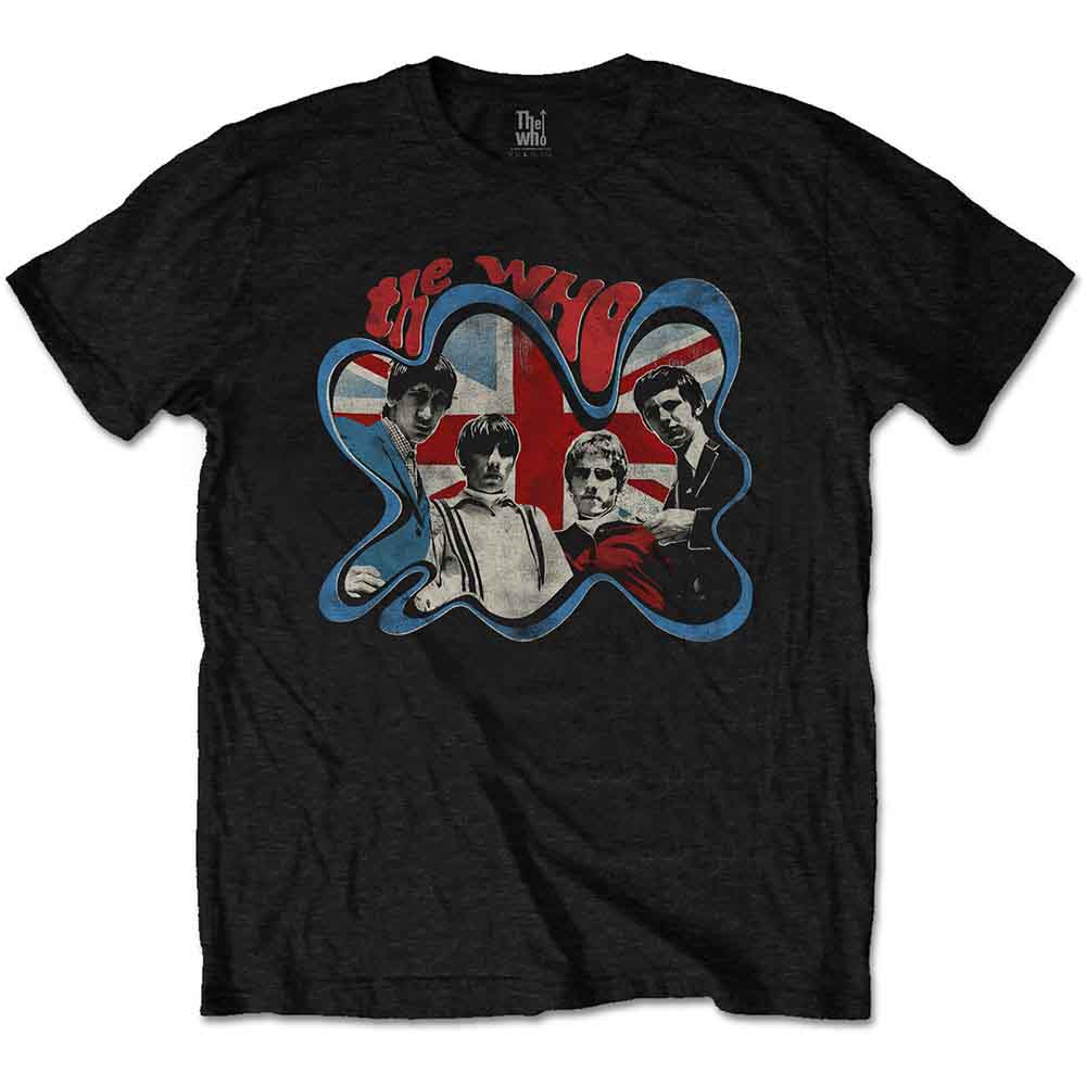 The Who Groovy Border Mens T Shirt Officially Licensed