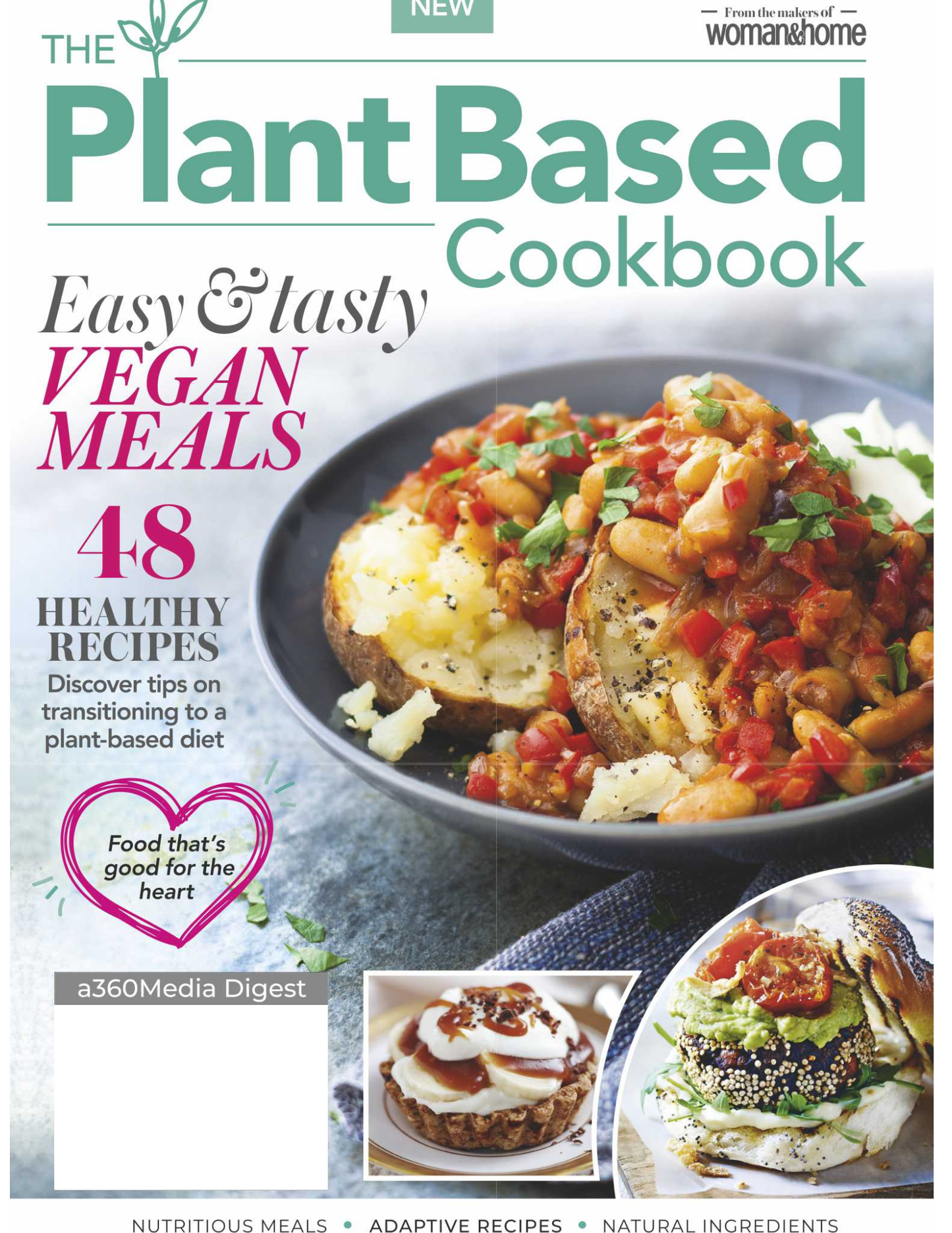 Plant Based Cookbook - 48 Recipes For Easy & Tasty Vegan Meals, Tips On Transitioning To Plant Based Diet, Learn How To Make Dairy Free Breakfast, Tofu Soup, Sweet Potato Cakes & More! (Mini Mag Size)