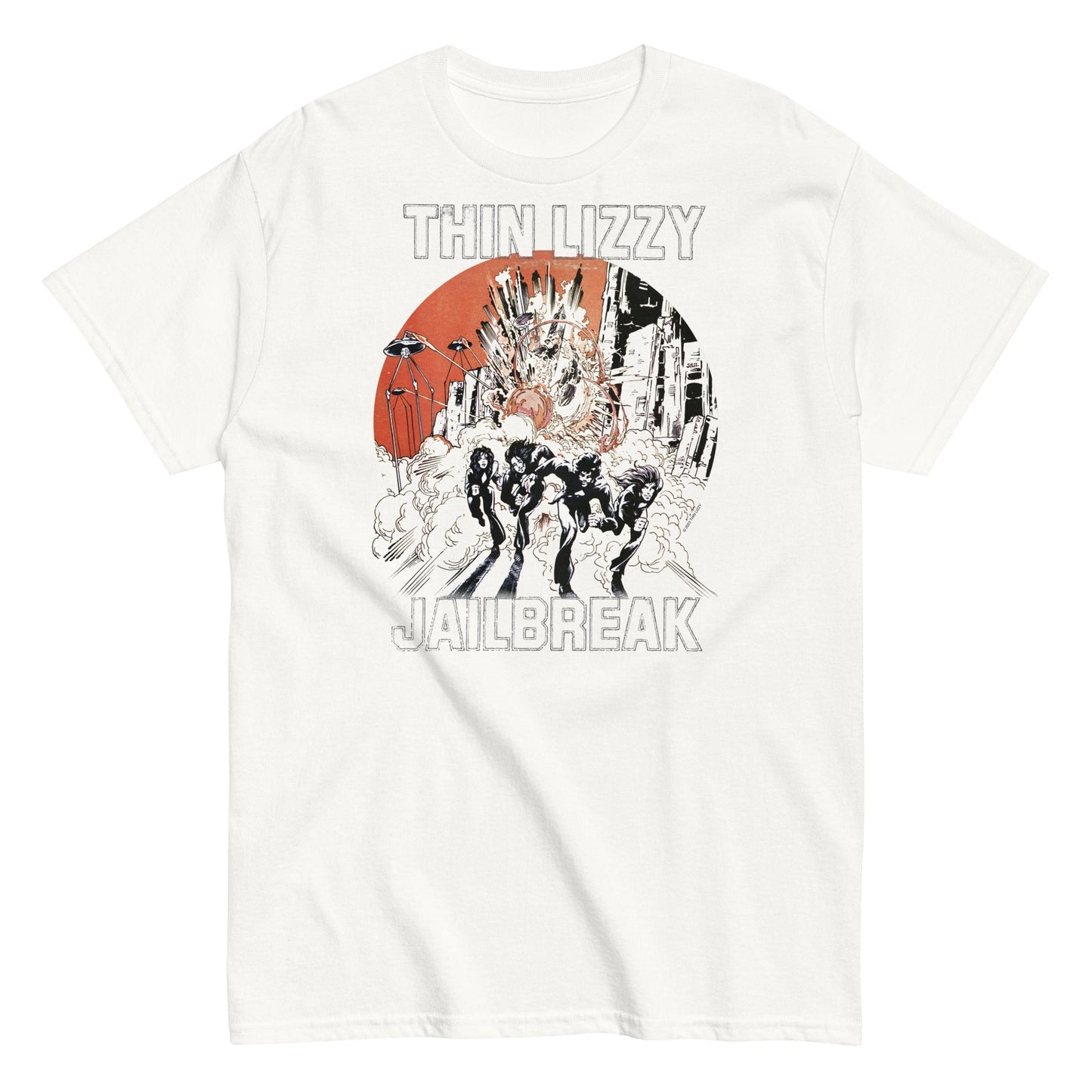 Thin Lizzy Arctic Jail Officially Licensed Mens T Shirt White