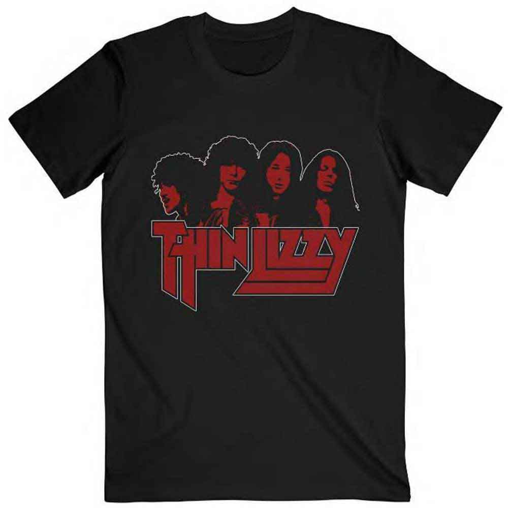 Thin Lizzy Band Photo Logo Mens T Shirt Officially Licensed