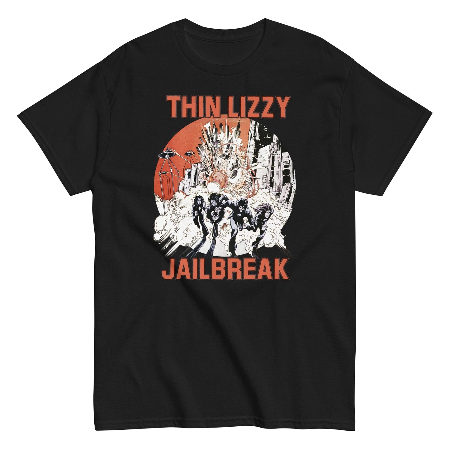 Thin Lizzy Jailbreak Officially Licensed Mens T Shirt Black