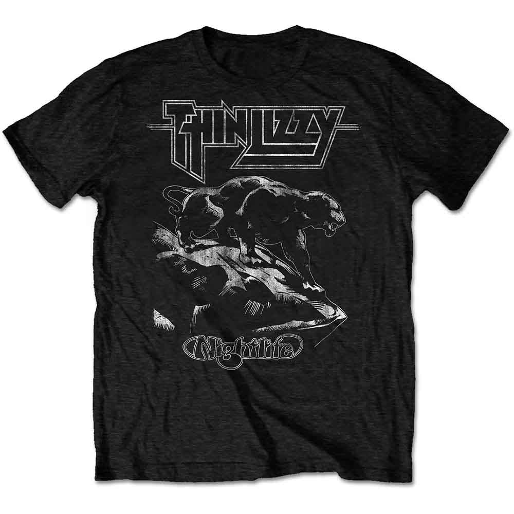 Thin Lizzy Nightlife Mens T Shirt Officially Licensed