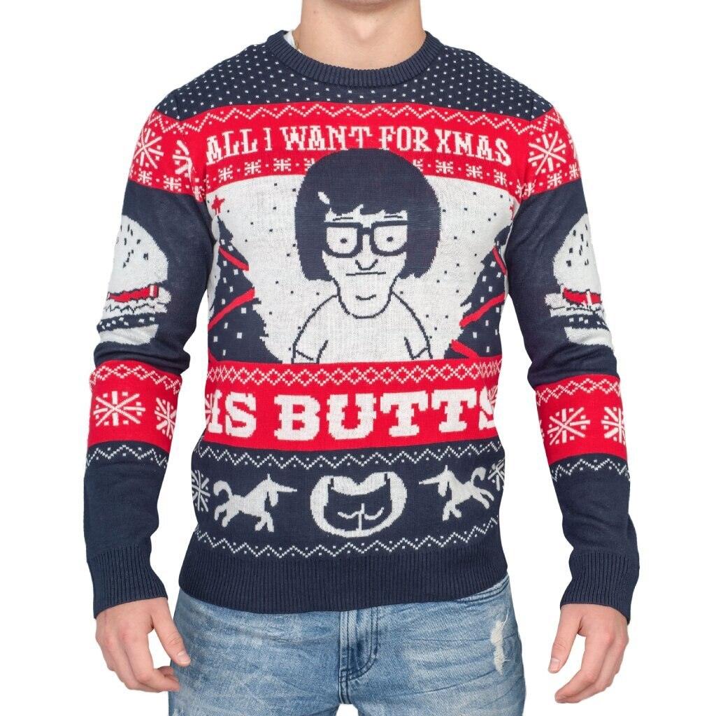 Tina All I Want for Xmas...Bob's Burgers Funny Christmas Sweater