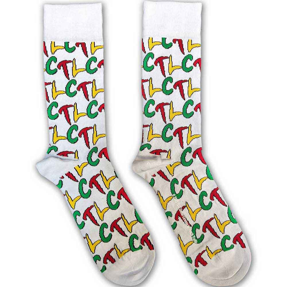 Tlc Logo Repeat Socks Officially Licensed