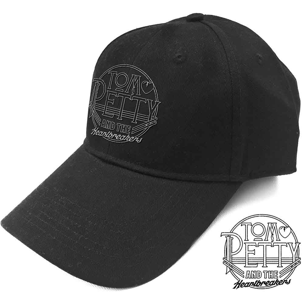 Tom Petty and The Heartbreakers Circle Logo Officially Licensed Hat Black