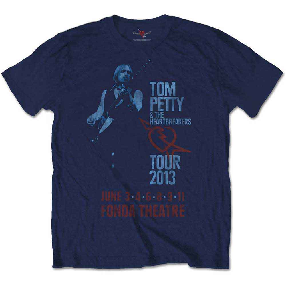 Tom Petty & The Heartbreakers Fonda Theatre Mens T Shirt Officially Licensed