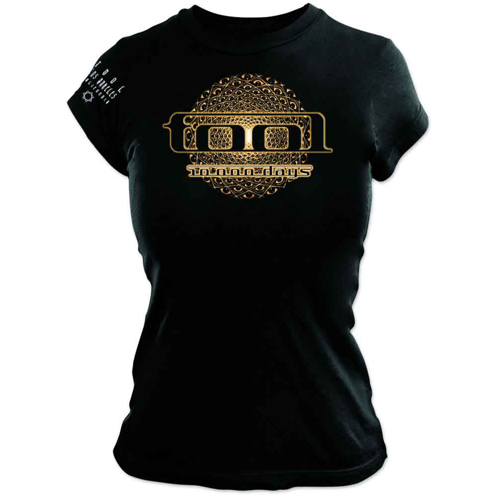 Tool Eye Geo Glow Officially Licensed Womens T Shirt Black