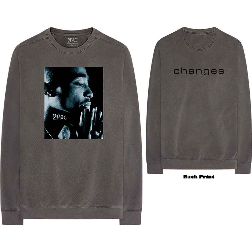 Tupac Changes Side Photo Long Sleeve Shirt Officially Licensed