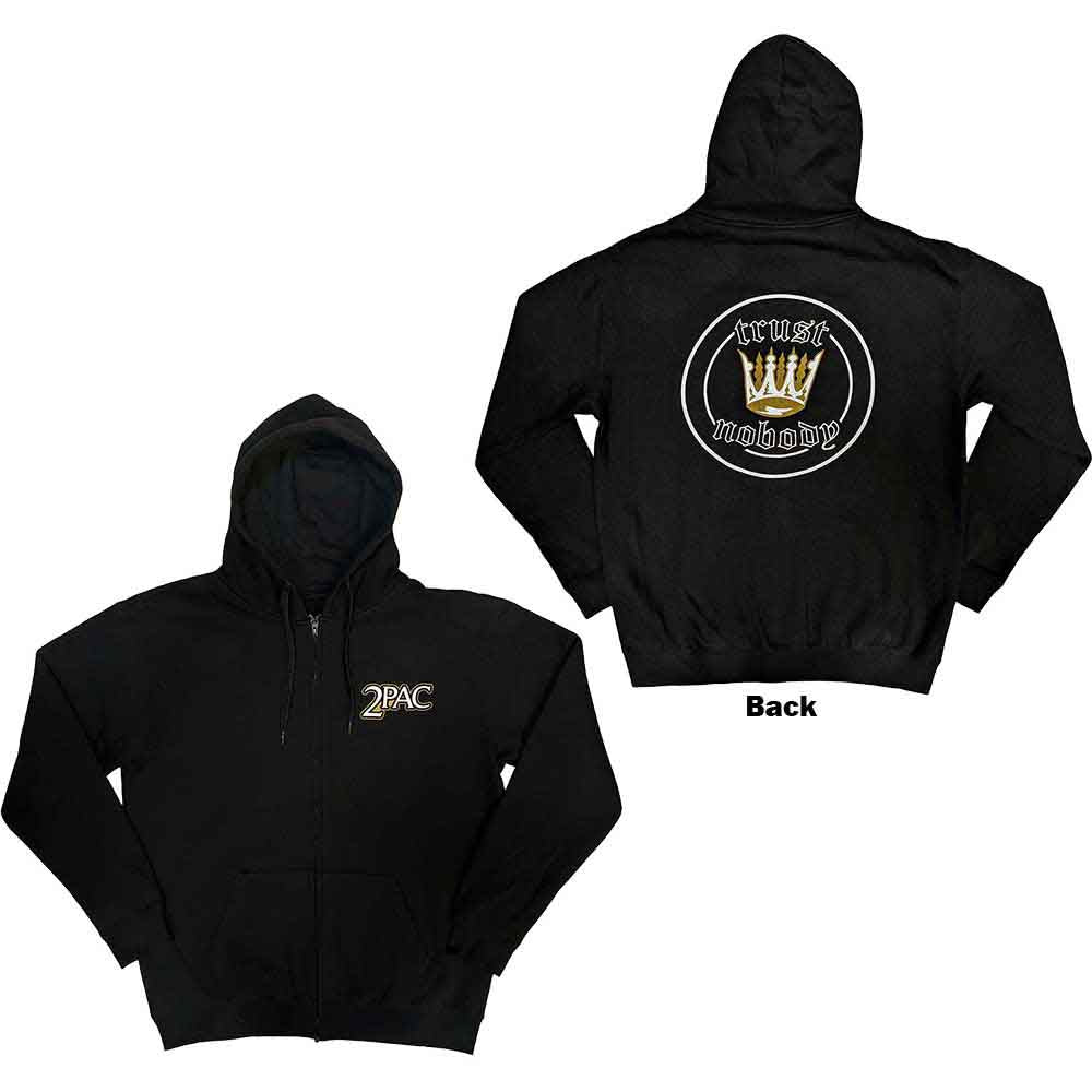 Tupac Crown Seal Hoodie Sweatshirt Officially Licensed