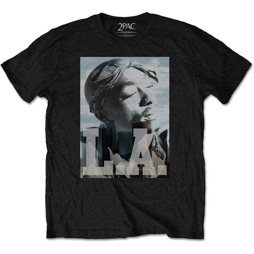 Tupac LA Skyline Mens T Shirt Officially Licensed