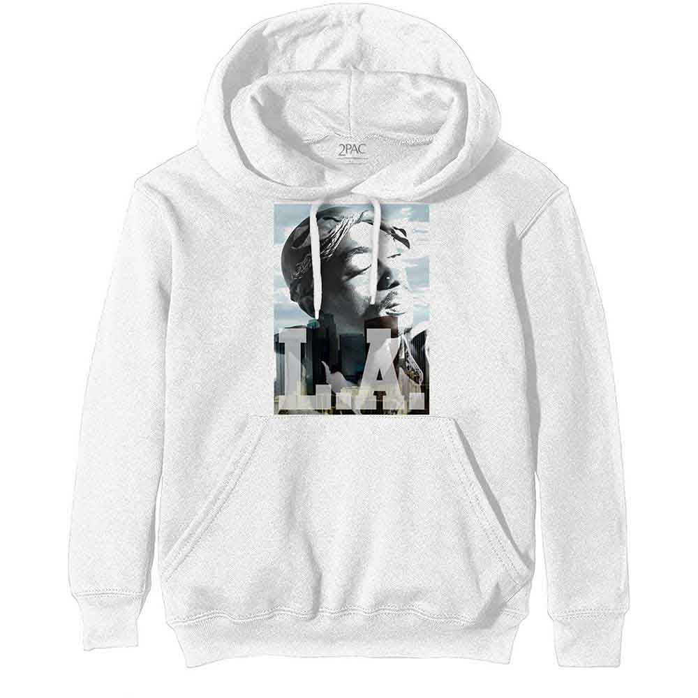 Tupac LA Skyline Hoodie Sweatshirt Officially Licensed