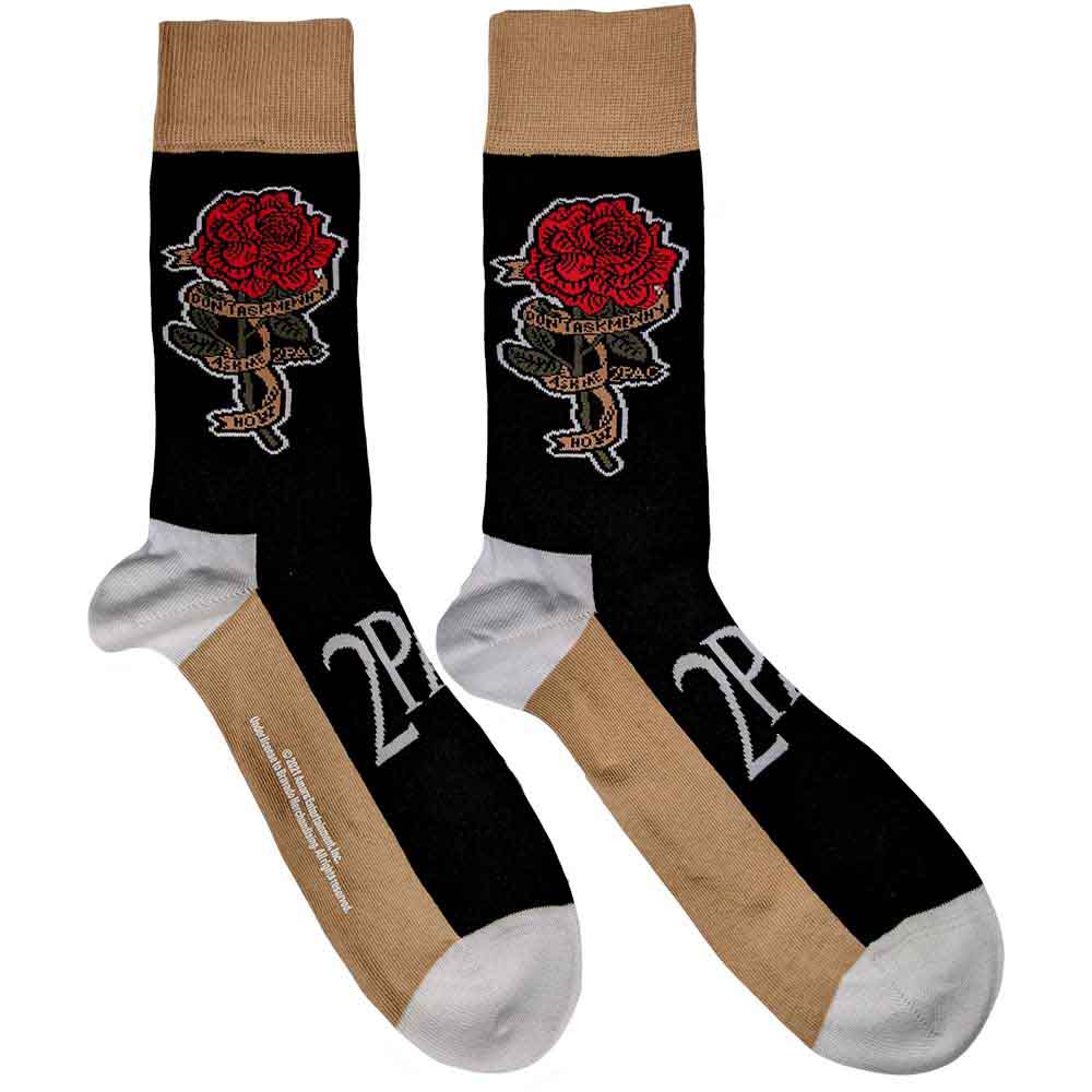 Tupac Rose Socks Officially Licensed