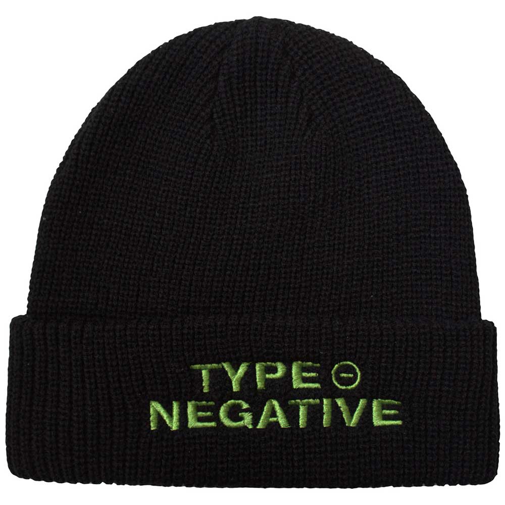 Type O Negative Text Logo Beanie Hat Officially Licensed Black