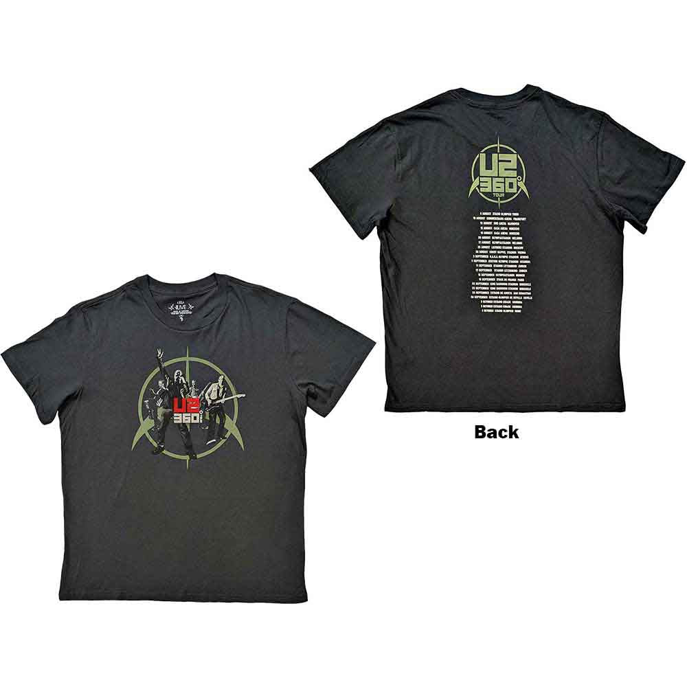 U2 360 Degree Tour 2010 Band Photo Mens T Shirt Officially Licensed