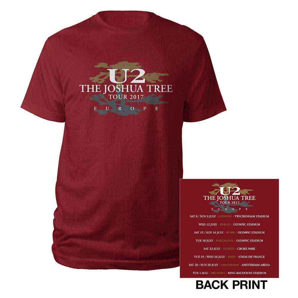 U2 Joshua Tree 2017 Mens T Shirt Officially Licensed