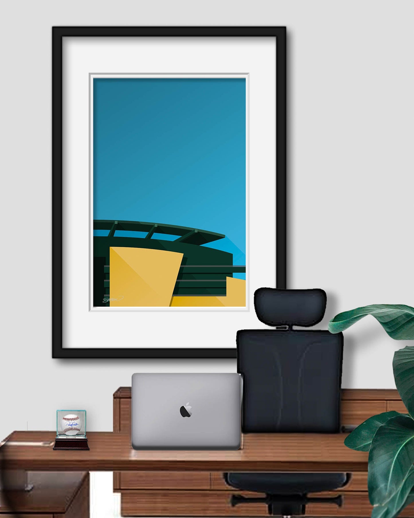 Minimalist Autzen Stadium