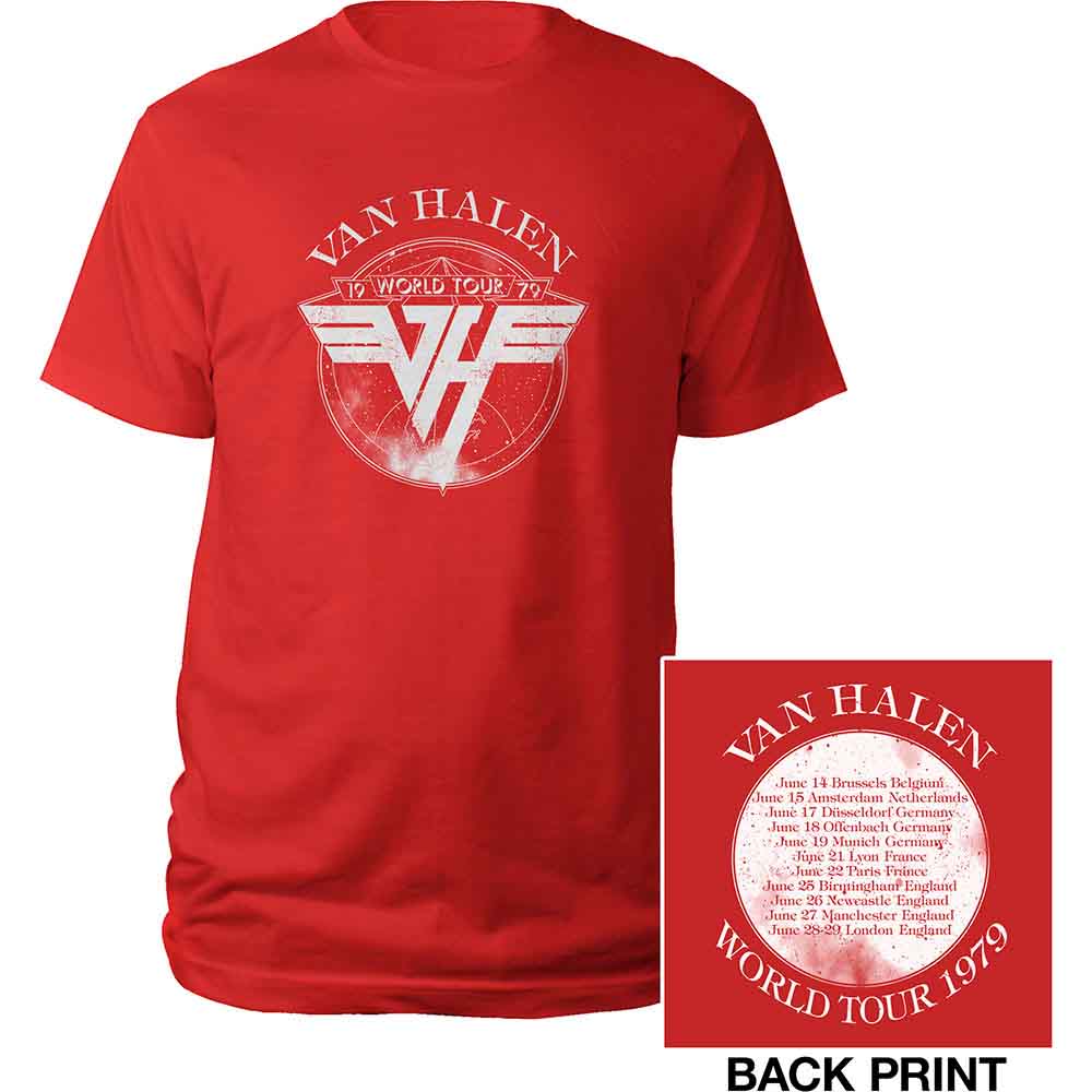 Van Halen 1979 Tour Mens T Shirt Officially Licensed
