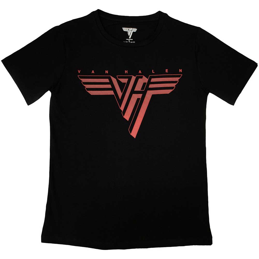 Van Halen Classic Red Logo Womens T Shirt Officially Licensed