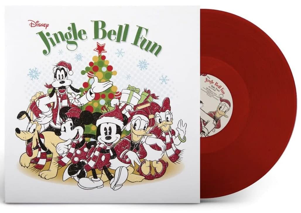 Various Artists - Disney Jingle Bell Fun (Limited Edition, Translucent Red Colored Vinyl, Collectible Poster) Vinyl Record