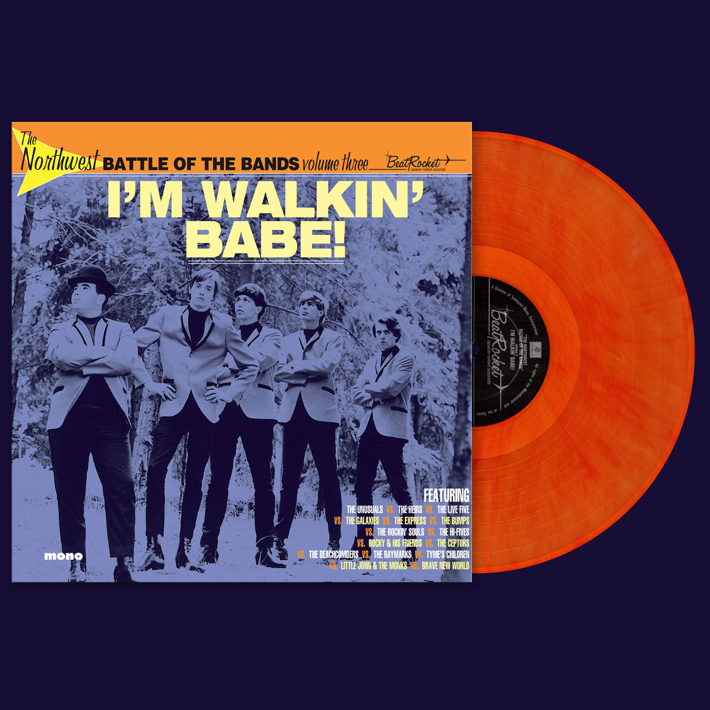 Various Artists - The Northwest Battle Of The Bands Vol. 3: I'm Walkin' Babe! (ORANGE VINYL) Vinyl Record