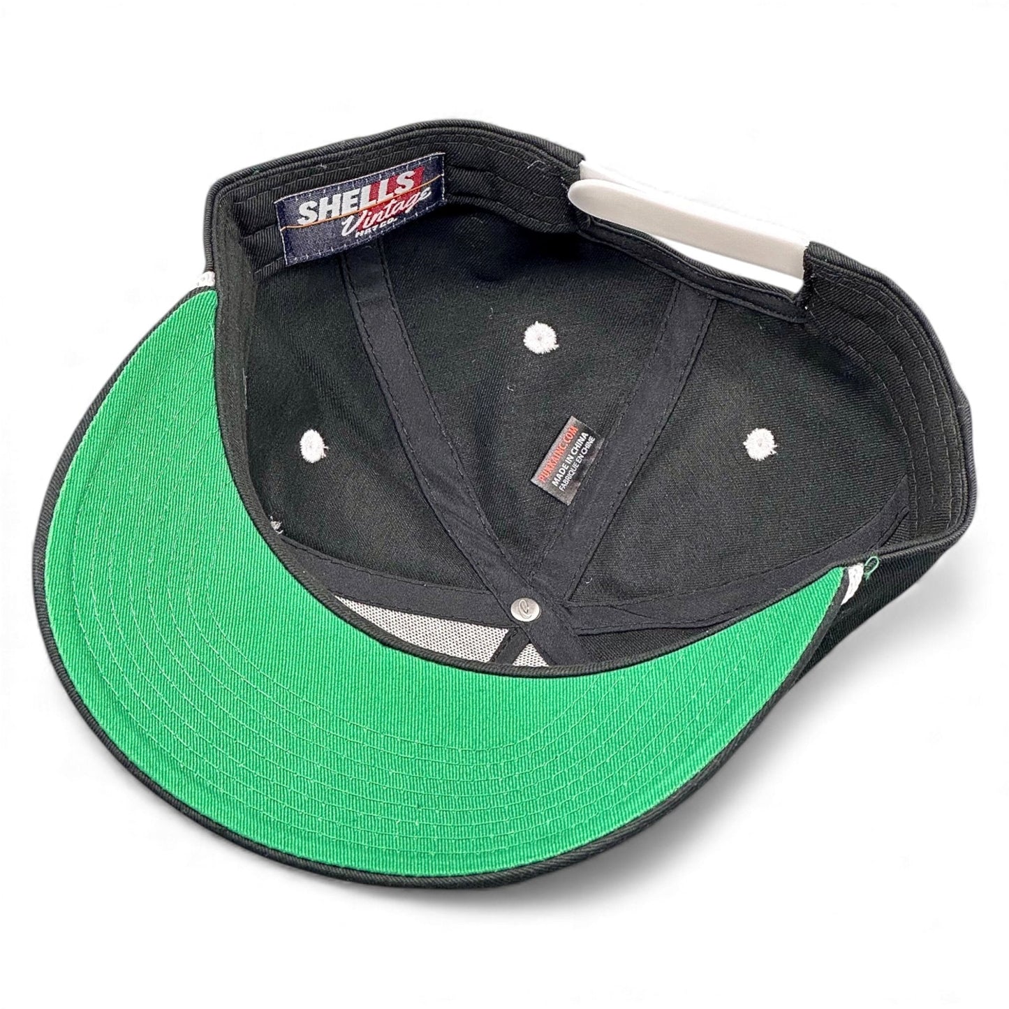 Vintage Modern Snapback Hat - Black