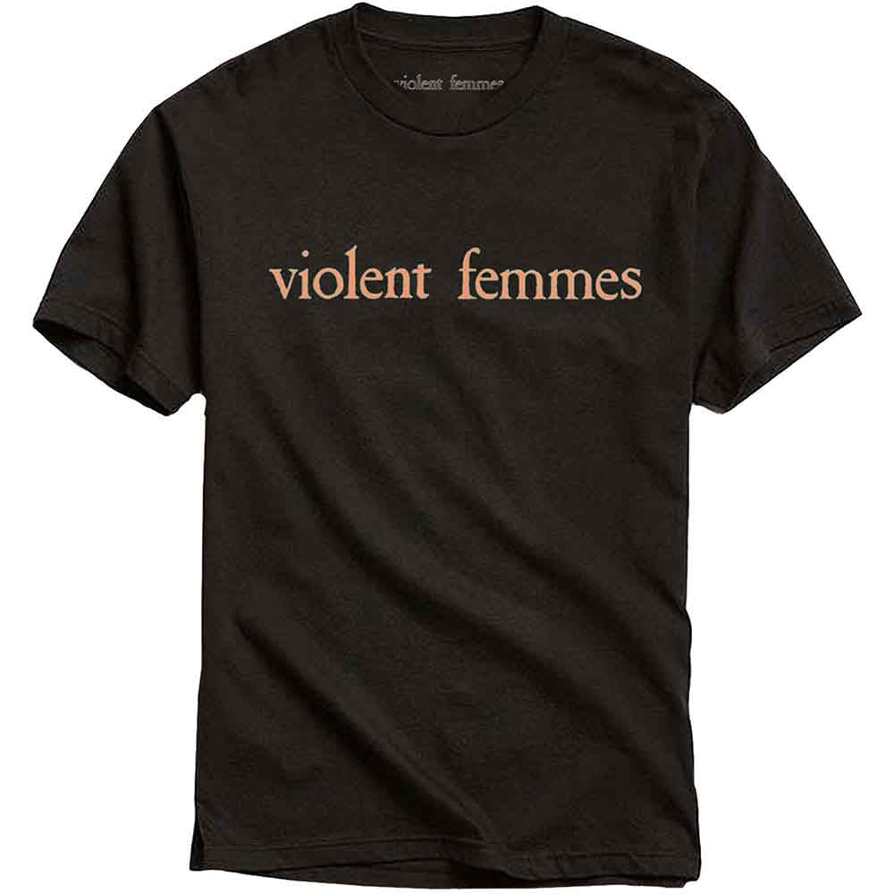 Violent Femmes Salmon Pink Vintage Logo Mens T Shirt Officially Licensed