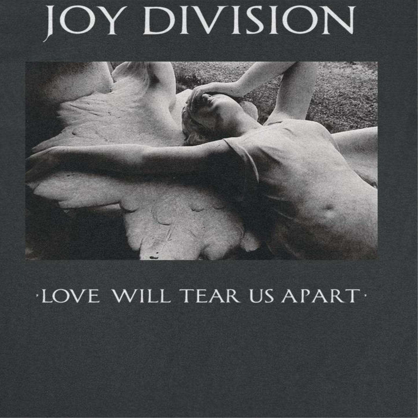 Joy Division Love Will Tear Us Apart White T Shirt Black Officially Licensed