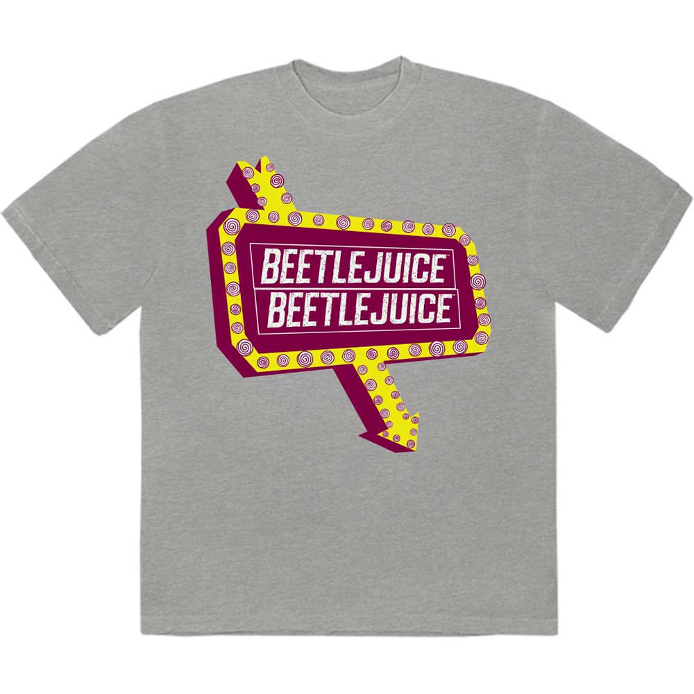 Warner Bros Beetlejuice Beetlesign Mens T Shirt Officially Licensed
