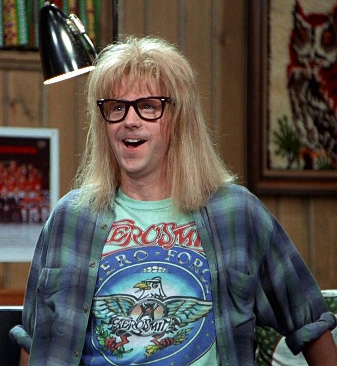 Wayne's World Aerosmith Aero Force Short Sleeve T-shirt Tee