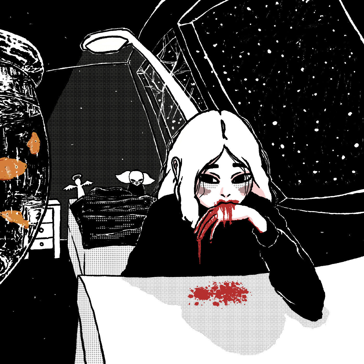 Hornet Disaster (Clear With Red Splatter “blood Online” Vinyl) Vinyl Record