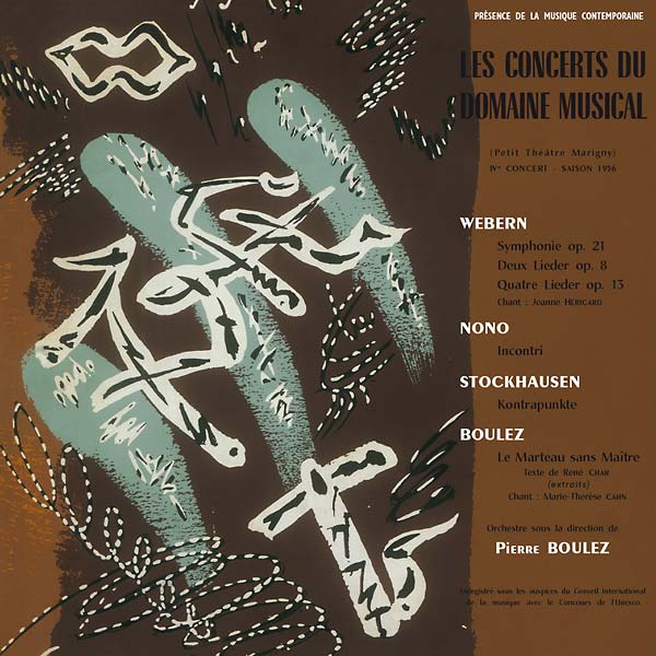 WEBERN/NONO/STOCKHAUSEN/BOULEZ - Le Concerts du Domaine Musical 1956 Vinyl Record