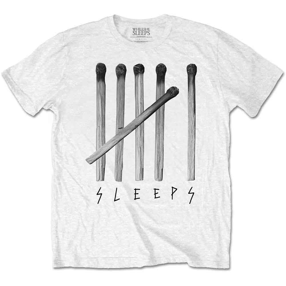 While She Sleeps Matches Mens T Shirt Officially Licensed