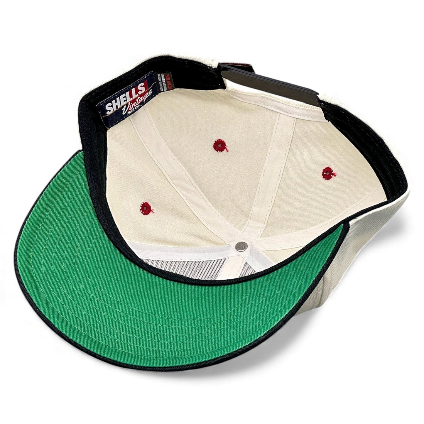 Wisconsin Snapback Hat - The Watt (Cream/Black)