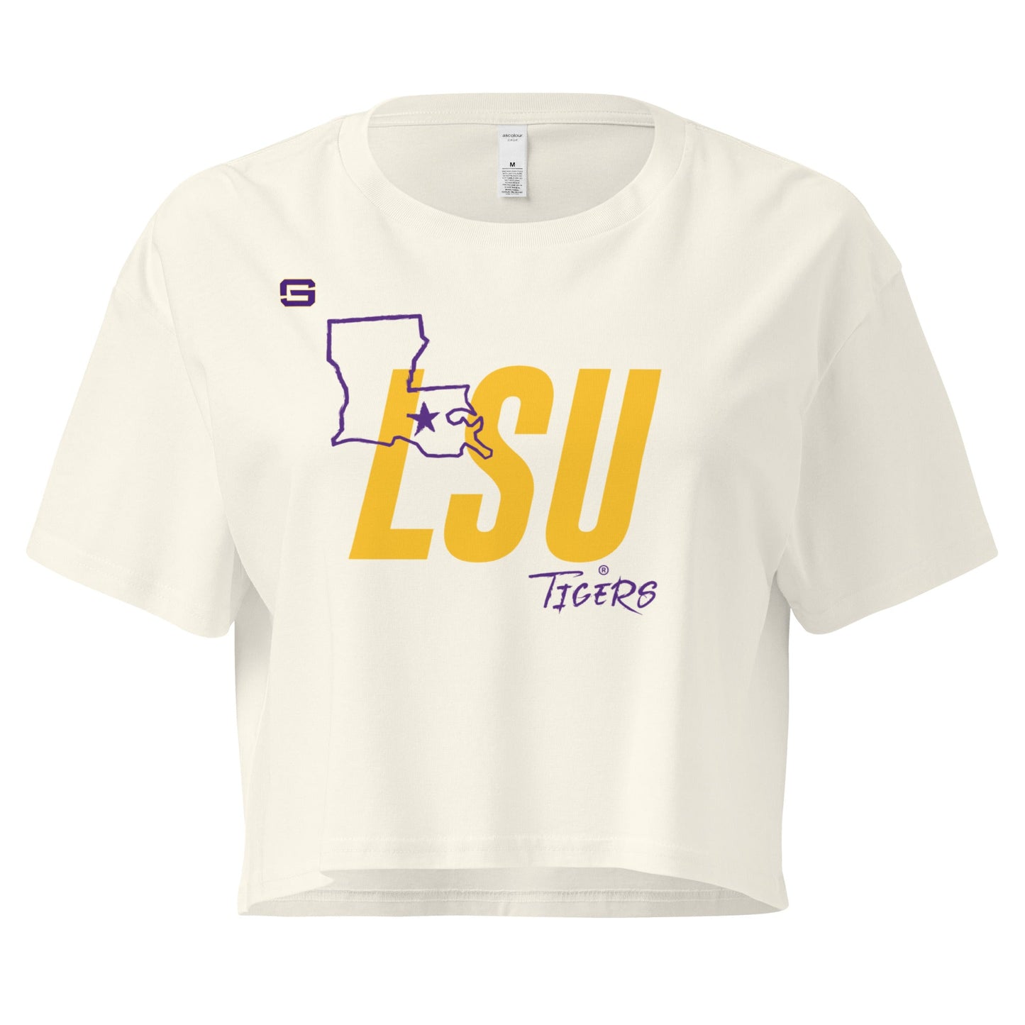 LSU Football State Women’s Crop Top