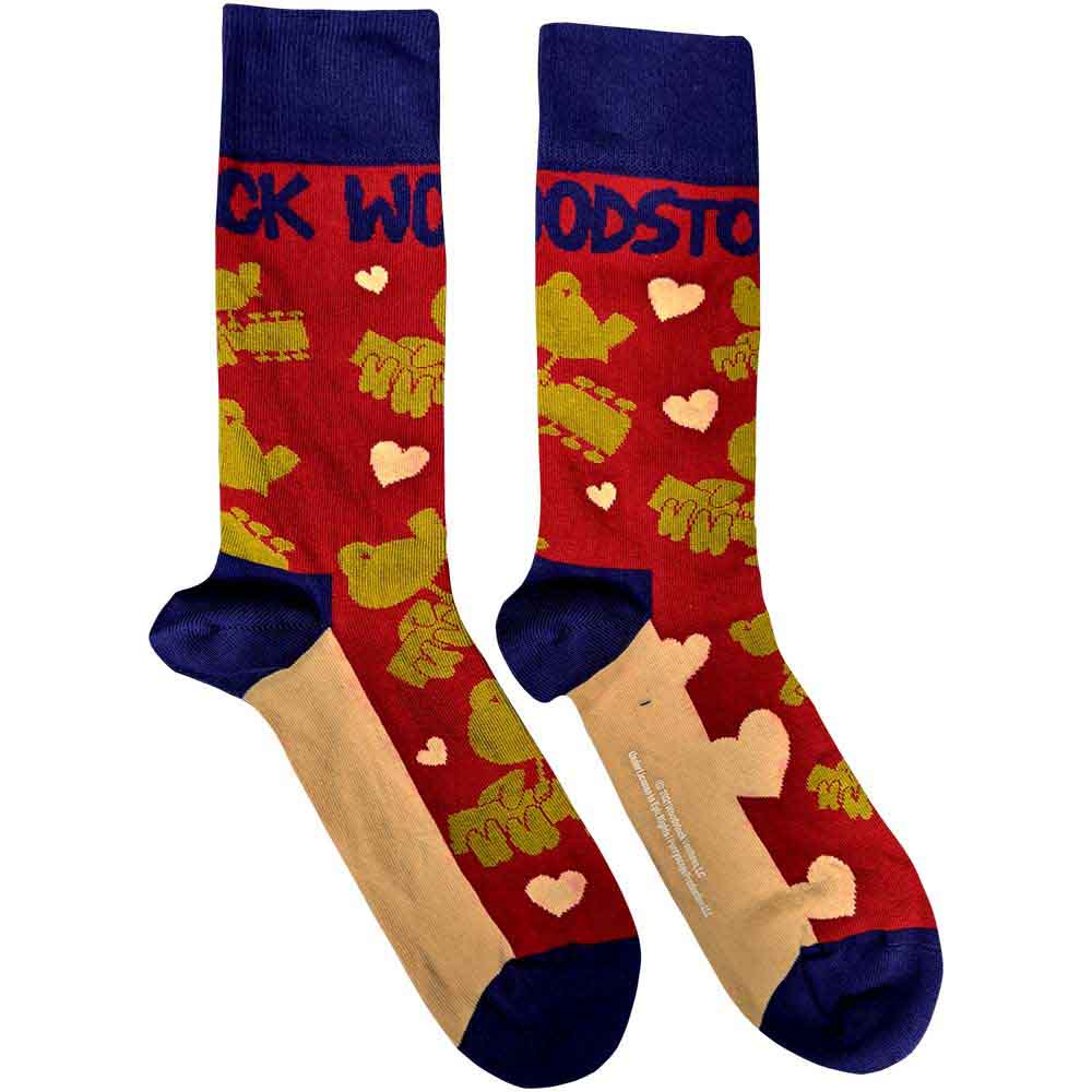 Woodstock Birds & Hearts Socks Officially Licensed
