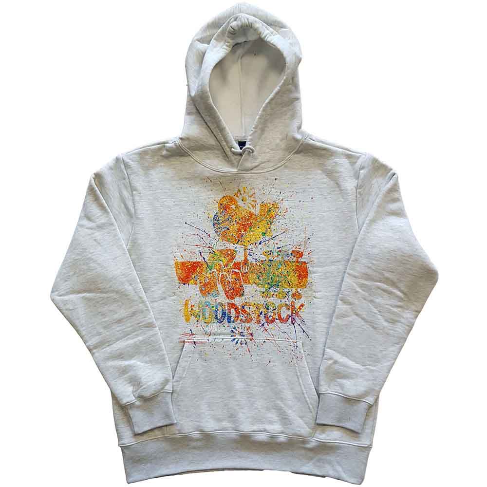 Woodstock Splatter Hoodie Sweatshirt Officially Licensed