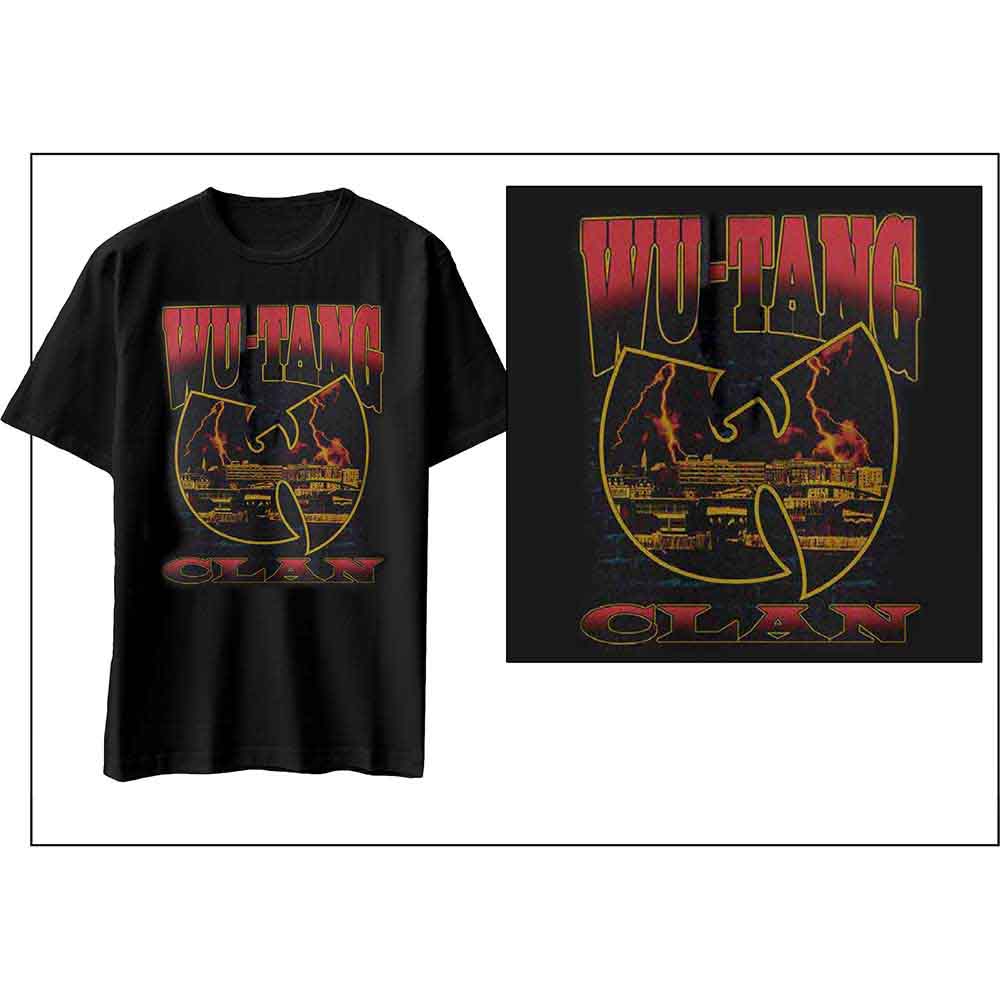 Wu-tang Clan Lightning Infill W Mens T Shirt Officially Licensed
