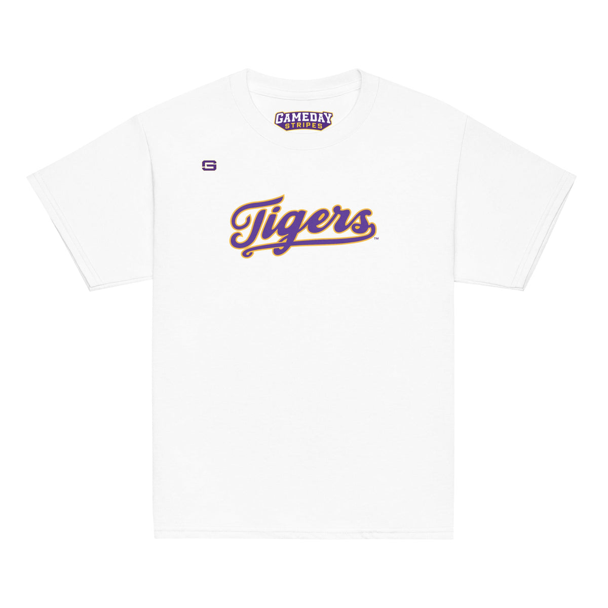 LSU Baseball Tigers Script T-Shirt - Youth