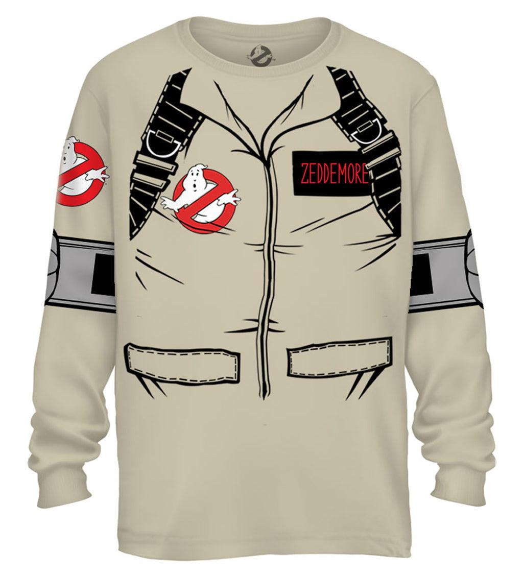 Zeddemore Long Sleeve Costume T-Shirt With Back Print