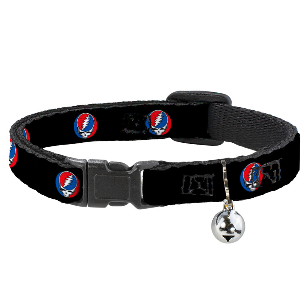 Grateful Dead Steal Your Face Repeat Cat Collar