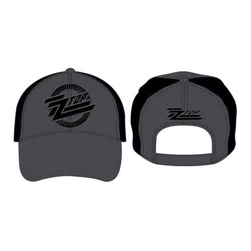 ZZ Top Circle Logo Hat Black Grey Officially Licensed