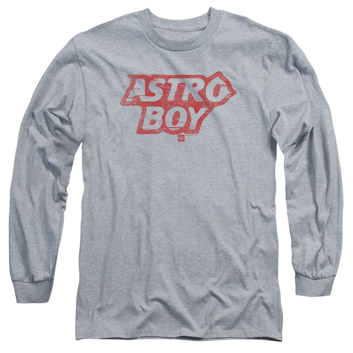 Astro Boy Logo Mens Long Sleeve Shirt Athletic Heather