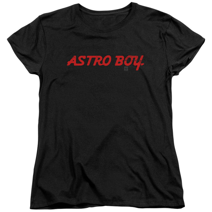 Astro Boy Classic Logo Womens T Shirt Black