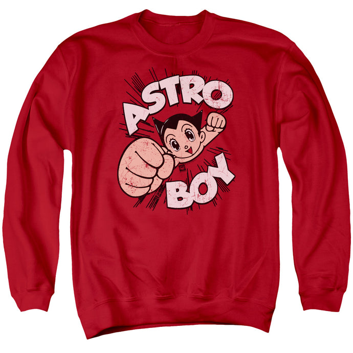 Astro Boy Flying Mens Crewneck Sweatshirt Red