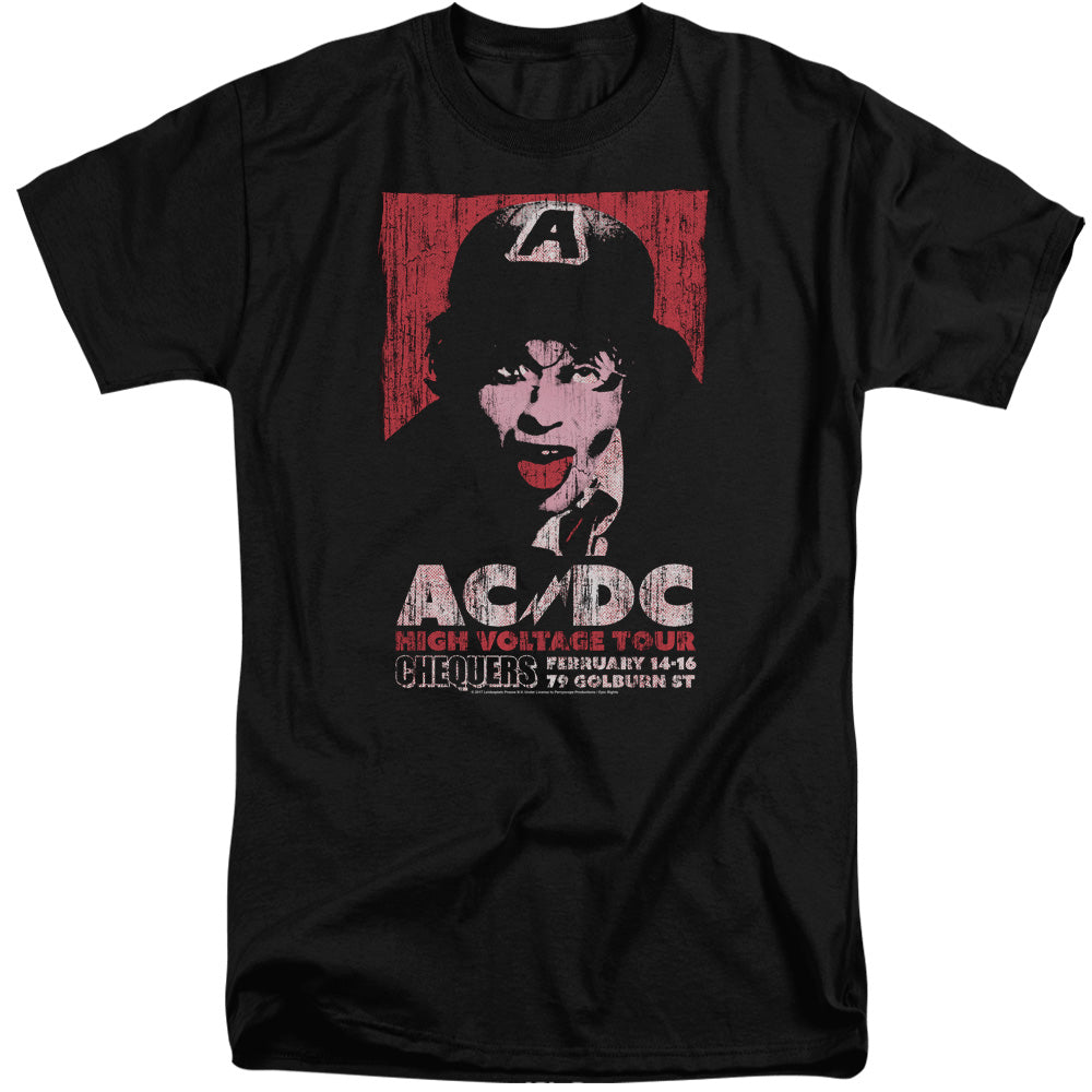 AC/DC High Voltage Live 1975 Mens Tall T Shirt Black
