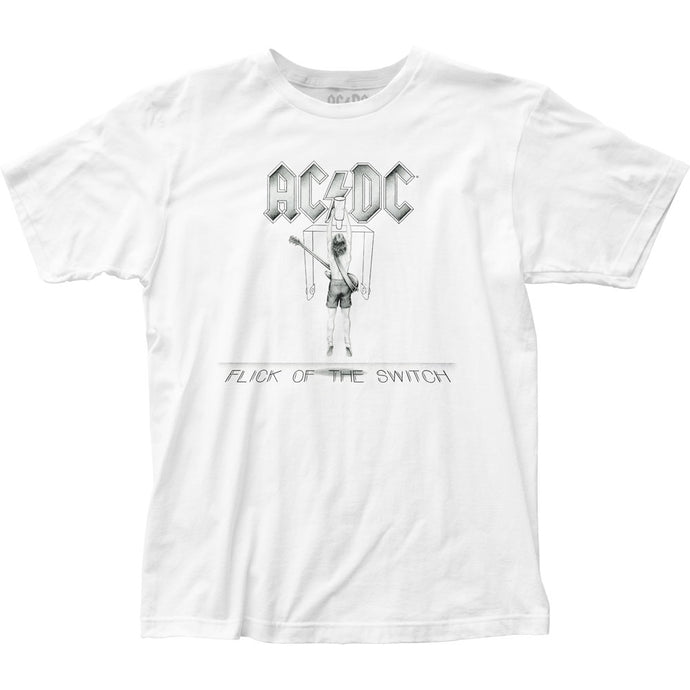 AC/DC Flick Of The Switch Mens T Shirt White