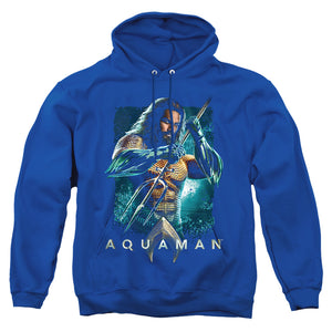 Aquaman Movie Trident Mens Hoodie Black
