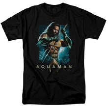 Load image into Gallery viewer, Aquaman Movie Trident Mens T Shirt Black